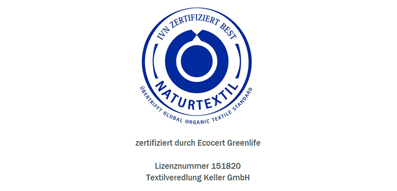 IVN Zertifikat Textilveredllung Keller